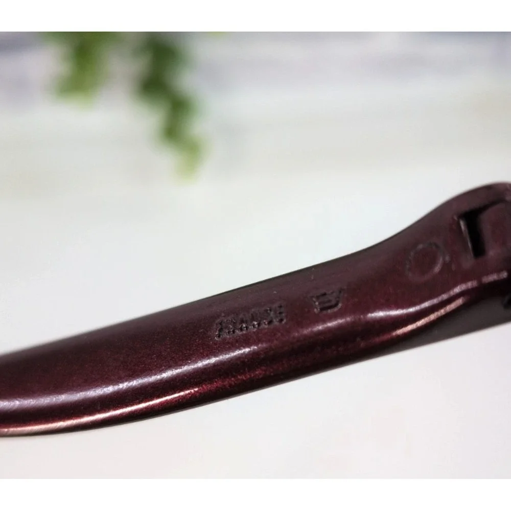 VNTG RARE 711🇫🇷Bolle Wrap Sunglasses Burgundy Side-Shield Support Nylon France